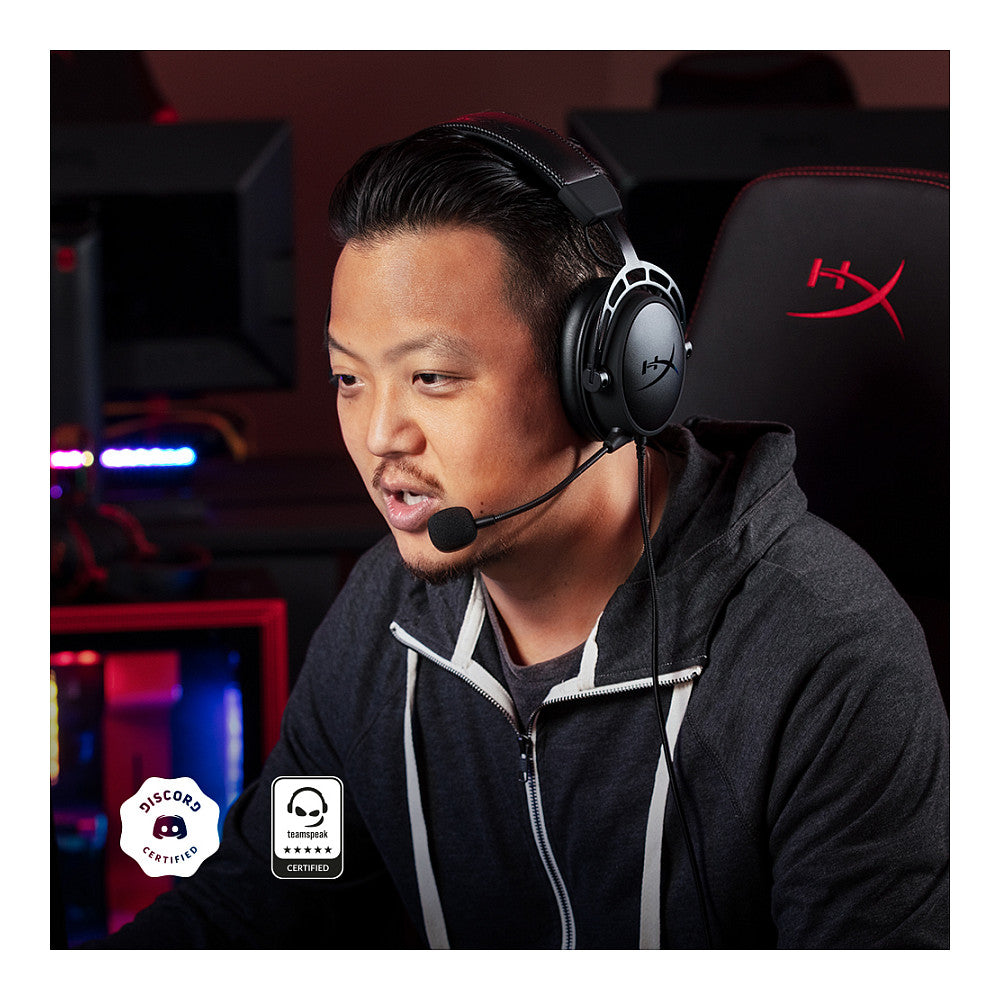 HP HyperX Cloud Alpha Gaming Headset - Over-Ear - schwarz/rot -