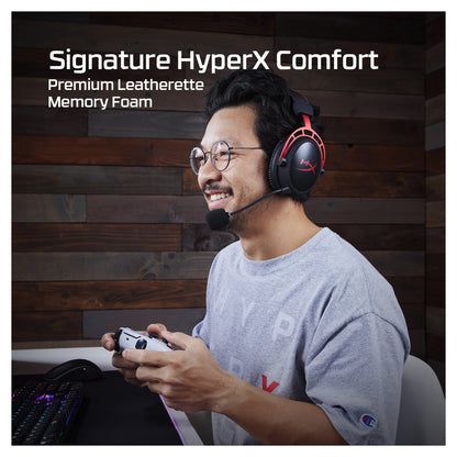 HP HyperX Cloud Alpha Gaming Headset - Over-Ear - schwarz/rot -
