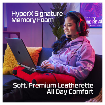 HP HyperX Cloud III Gaming Headset/7.1 Sound/DTS Headphone:X/Spatial Sound/Over-Ear - schwarz/rot