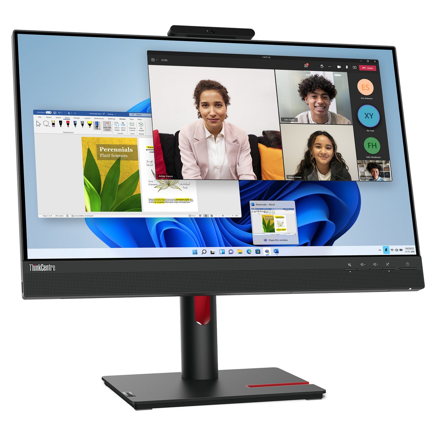 61cm/24" (1920x1080) Lenovo ThinkCentre Tiny-in-One 24 Gen 5 FHD IPS 60Hz 4ms HDMI DP LS Black