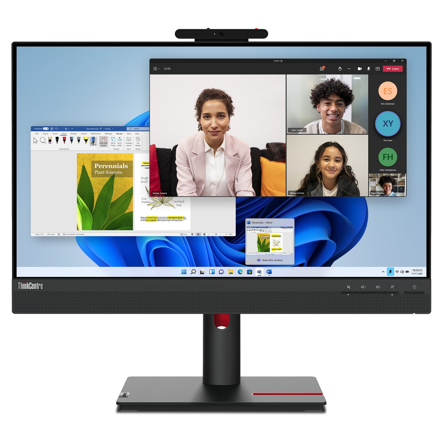 61cm/24" (1920x1080) Lenovo ThinkCentre Tiny-in-One 24 Gen 5 FHD IPS 60Hz 4ms HDMI DP LS Black