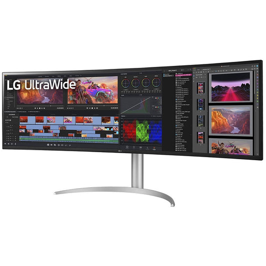 124,46cm/49" (5120x1440) LG UltraWide 49BQ95C-W 32:9 UWDQHD NanoIPS Curved 5ms 144Hz DisplayHDR400 HDMI DP USB-C Speaker