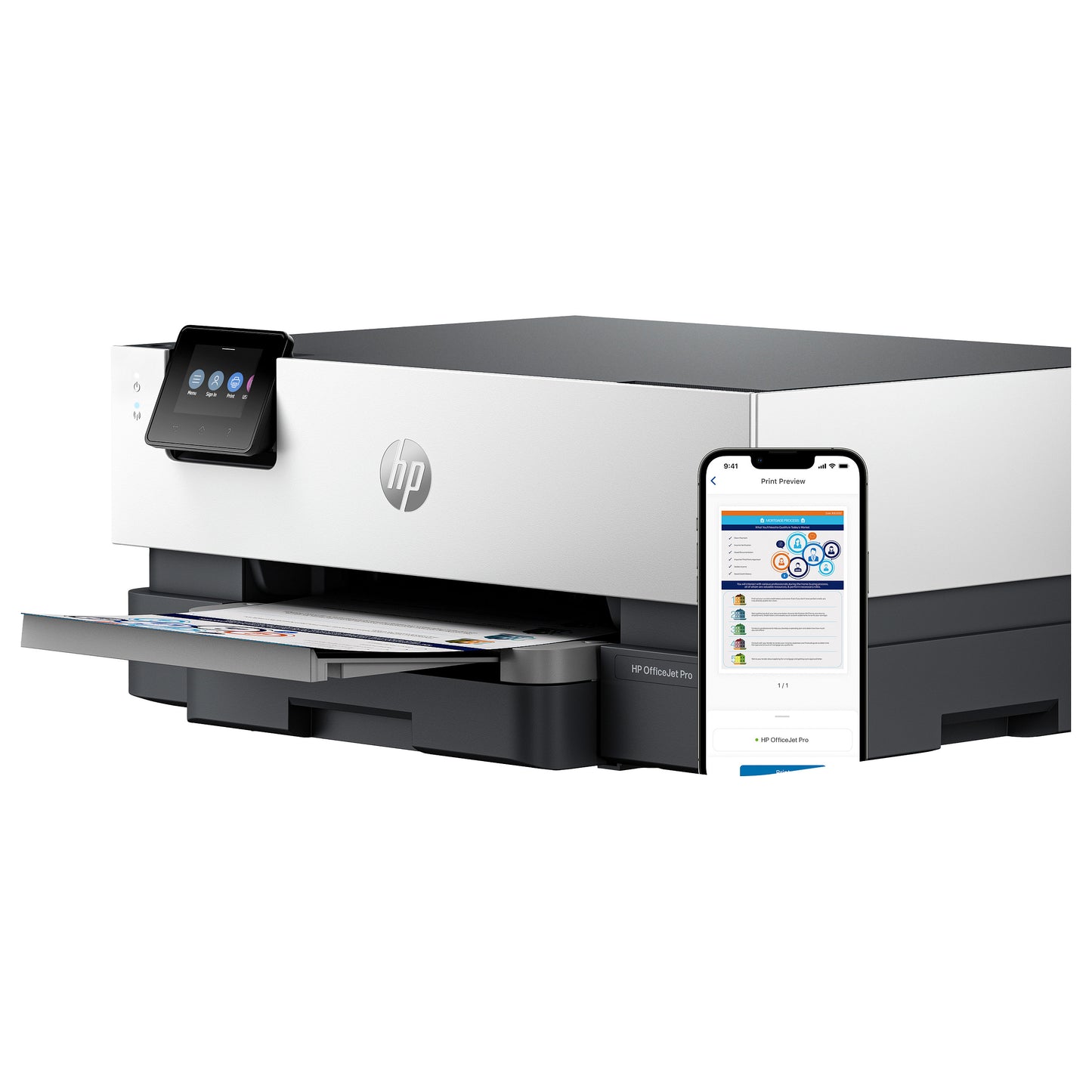 T HP OfficeJet Pro 9110b Tintenstrahldrucker A4 LAN WLAN Duplex
