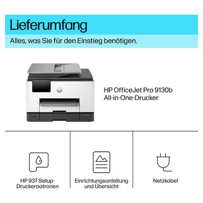T HP OfficeJet Pro 9130b Tinte-Multifunktionsdrucker 4in1 A4 LAN WLAN ADF Duplex