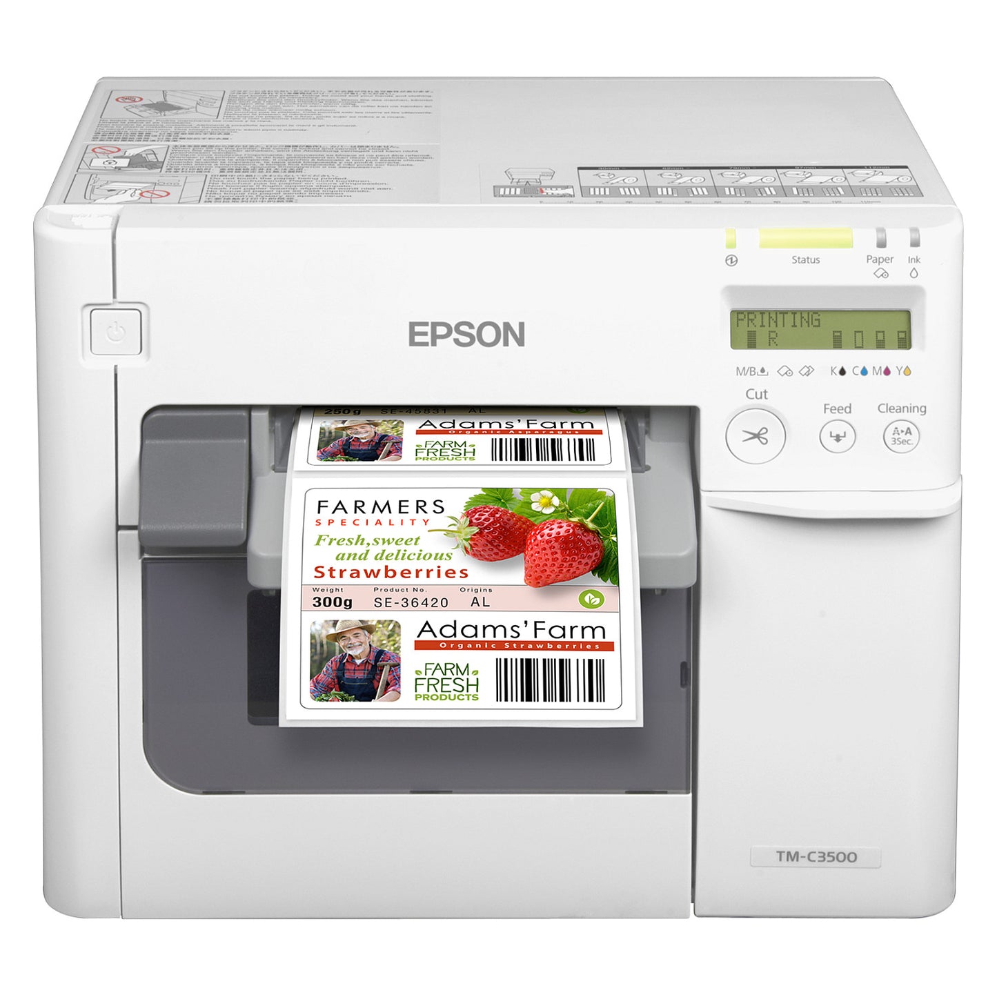 Epson TM-C3500 (012CD) Farb-Etikettendrucker USB LAN 360dpi 104mm