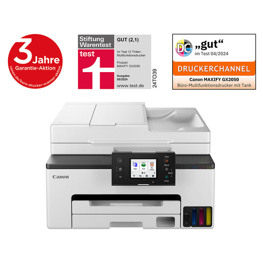 T Canon MAXIFY GX2050 Tinte-Multifunktionssystem 4in1 WLAN ADF Duplex