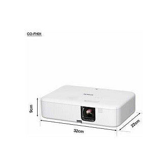 (1920x1080) Epson CO-FH01 3000-Lumen 3-LCD 16:9 HDMI USB Speaker Full HD White