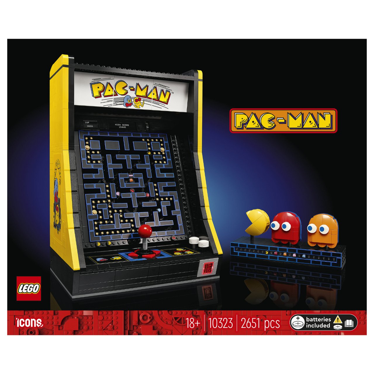 LEGO Icons PAC-MAN Spielautomat 10323