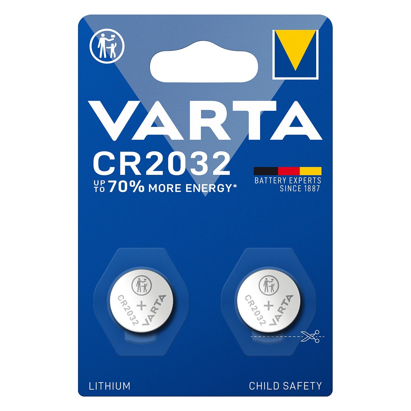 Batterie Knopfzelle CR2032 *Varta* 2-Pack