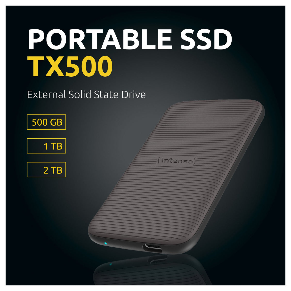 1TB Intenso TX500 Portable USB 3.2 Brown