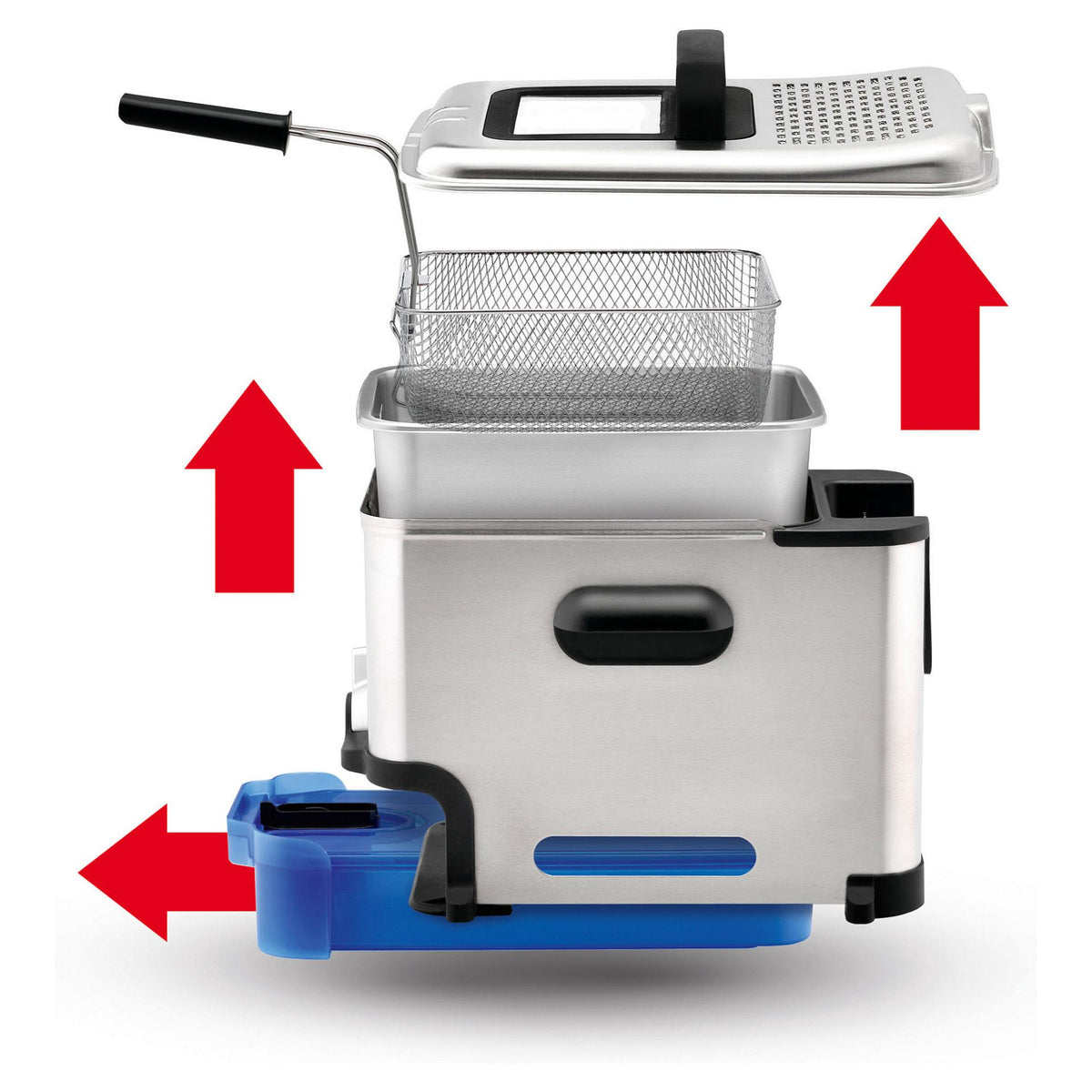 Tefal Oleoclean Pro FR 8040 Inox & Design Fritteuse