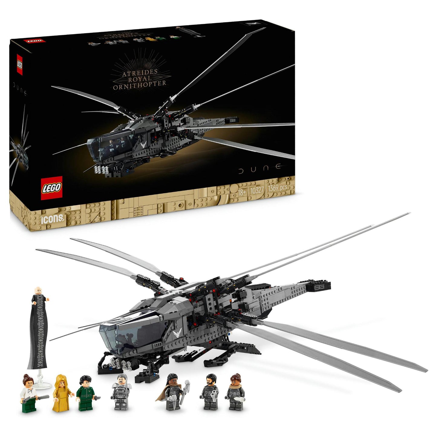 LEGO Icons Dune Atreides Royal Ornithopter 10327