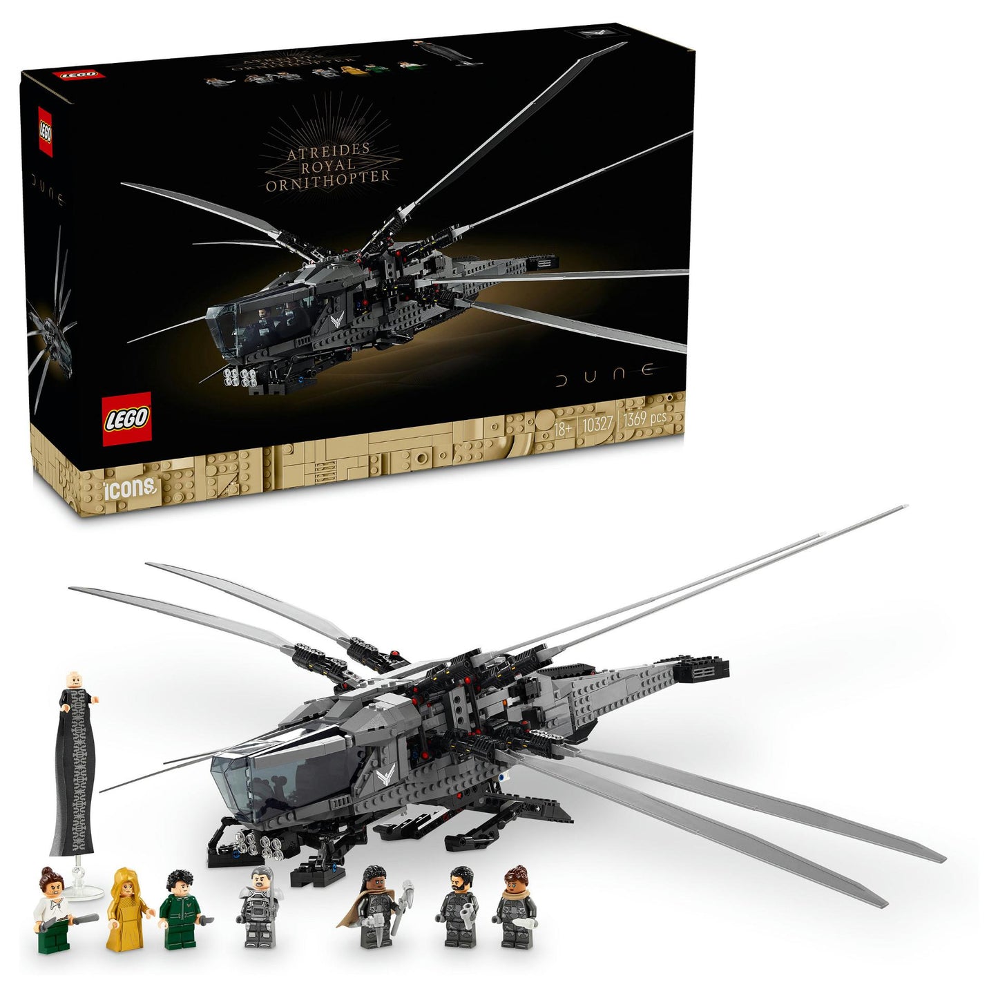 LEGO Icons Dune Atreides Royal Ornithopter 10327