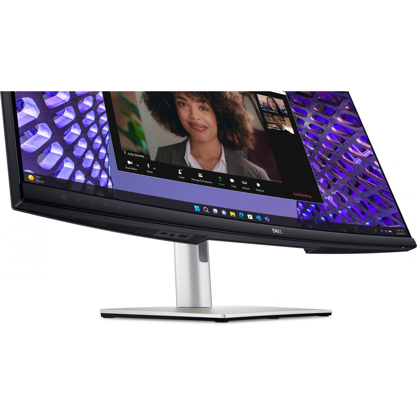 86,71cm/34" (3440x1440) Dell P3424WEB 21:9 Curved WQHD IPS 60Hz 5ms HDMI DP RJ45 Webcam USB-C VESA Black/Silver