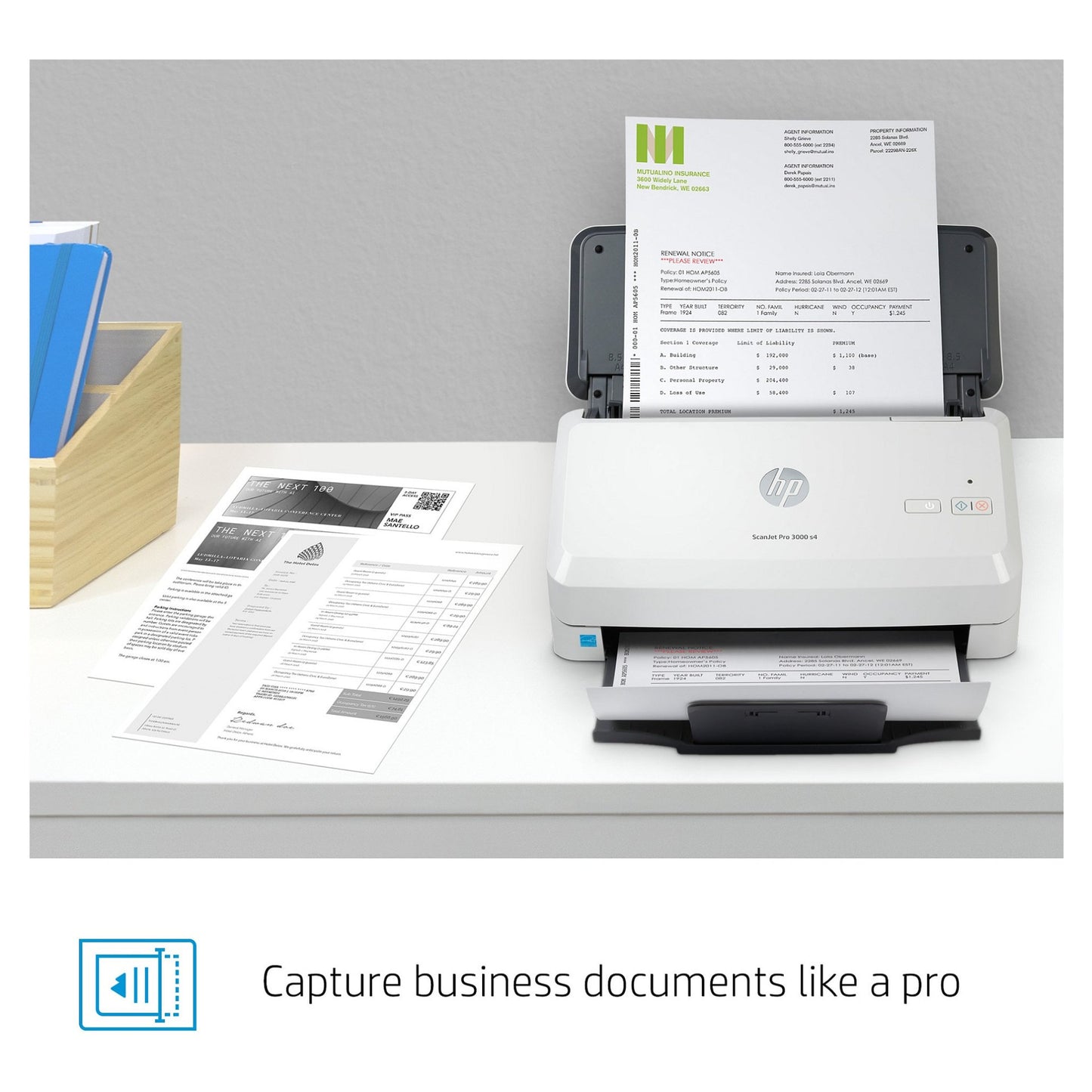 HP Scanjet Pro 3000 s4 Dokumentenscanner 40 S./Min. USB 3.0 ADF Duplex