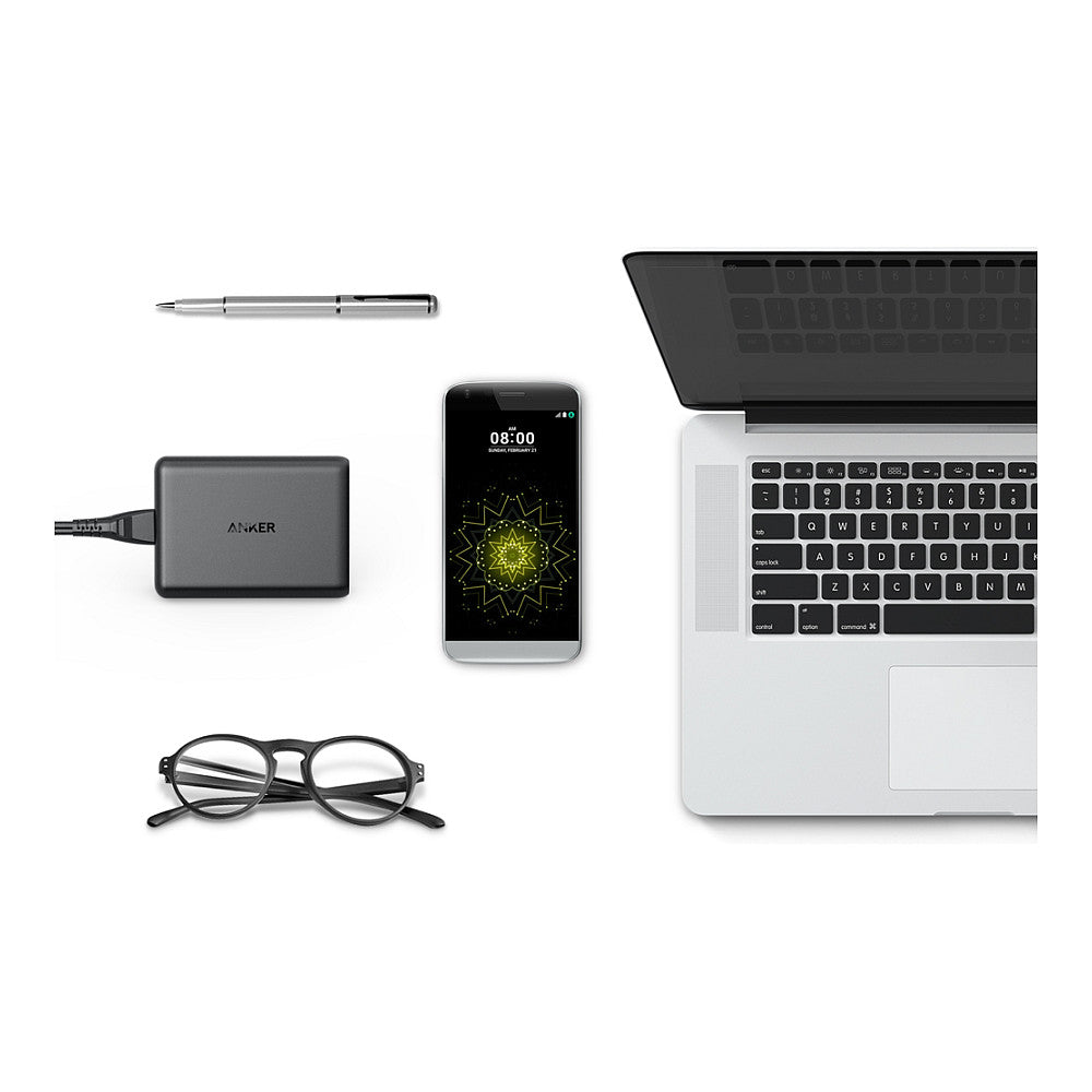 Anker PowerPort Speed 5 Charger 5-Port USB-A 63W black
