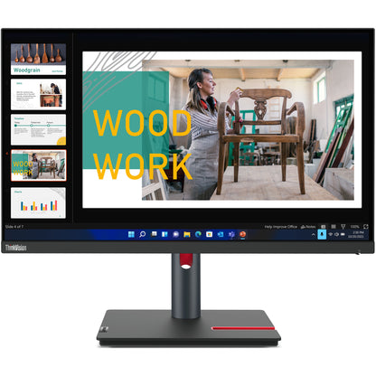 60,5cm/23,8" (2560x1440) Lenovo ThinkVision P24q-30 16:9 QHD IPS 60Hz 4ms HDMI DP USB Vesa Black
