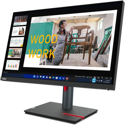 60,5cm/23,8" (2560x1440) Lenovo ThinkVision P24q-30 16:9 QHD IPS 60Hz 4ms HDMI DP USB Vesa Black