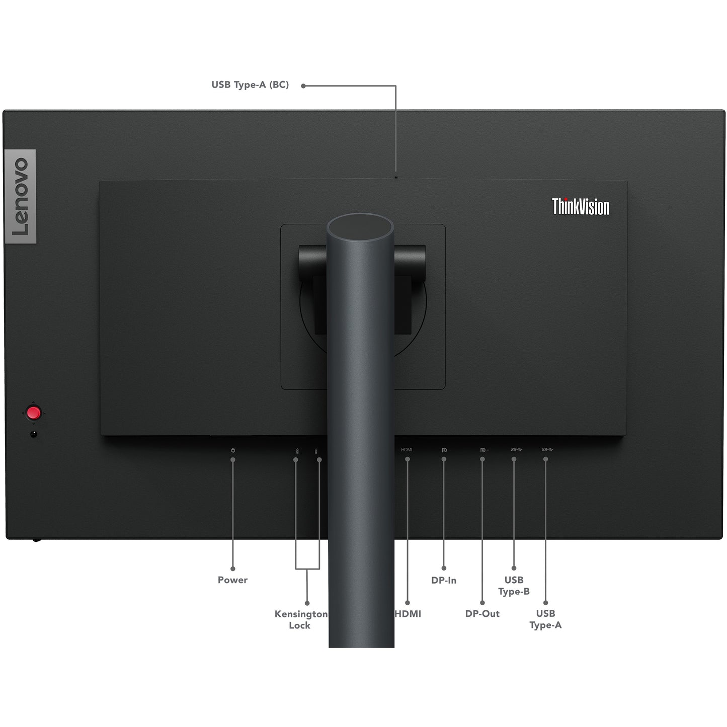 60,5cm/23,8" (2560x1440) Lenovo ThinkVision P24q-30 16:9 QHD IPS 60Hz 4ms HDMI DP USB Vesa Black