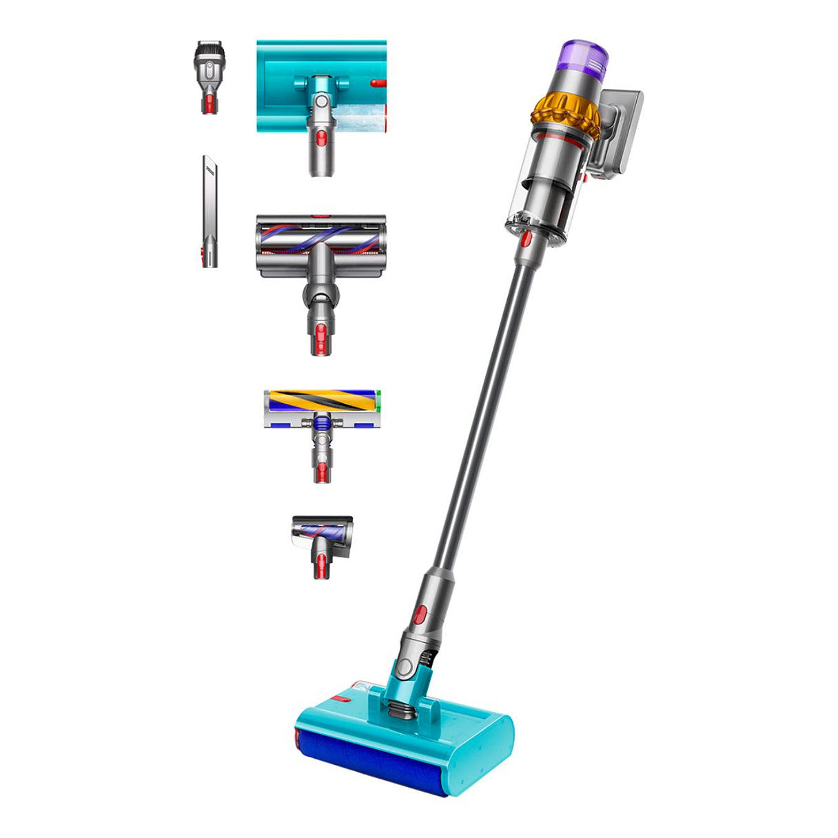 Dyson V15s Detect Submarine Nass- und Trockenstaubsauger (Nickel/Blau)