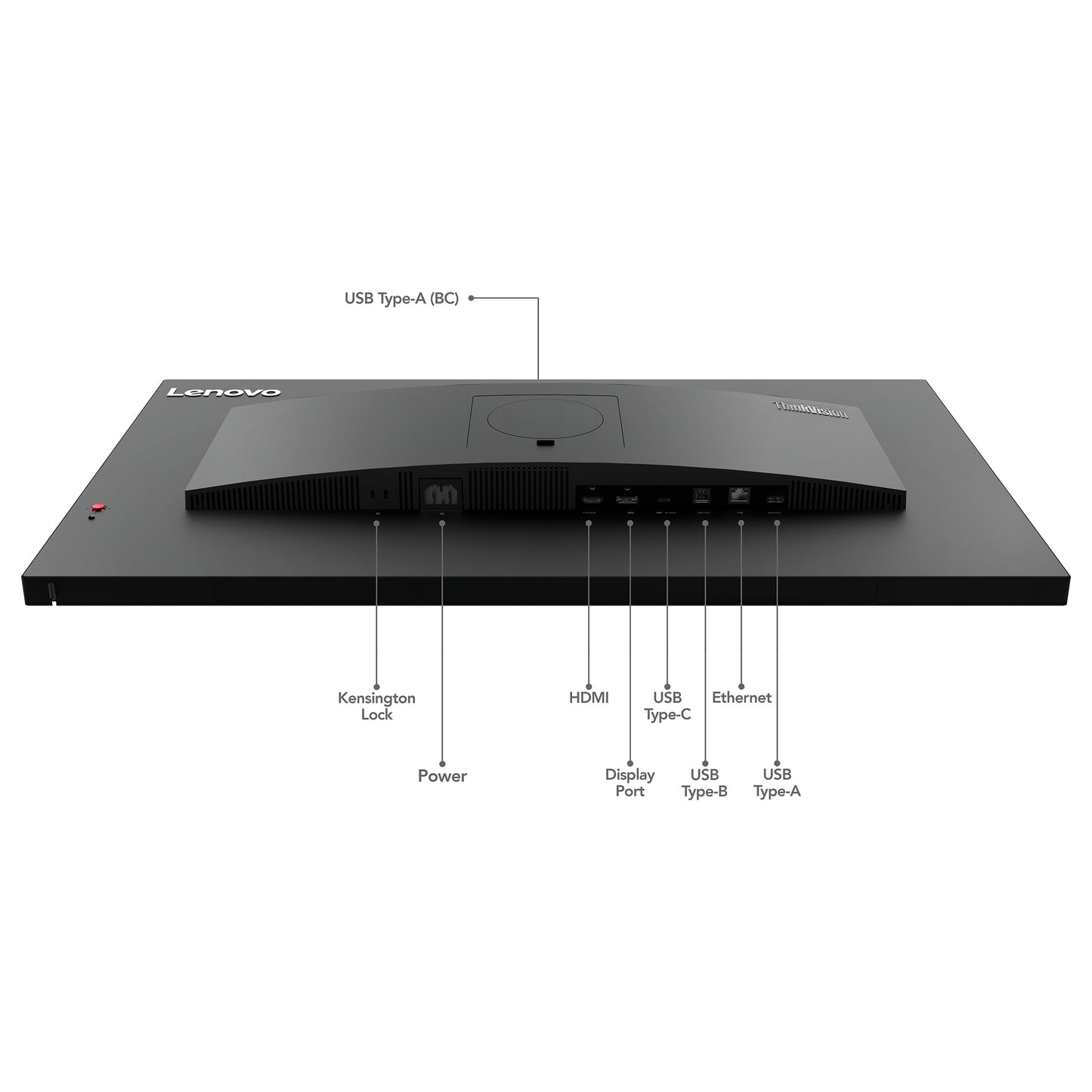80cm/31,5" (3840x2160) Lenovo ThinkVision T32p-30 16:9 4K IPS 4ms 60Hz HDMI DP USB-C Pivot Black