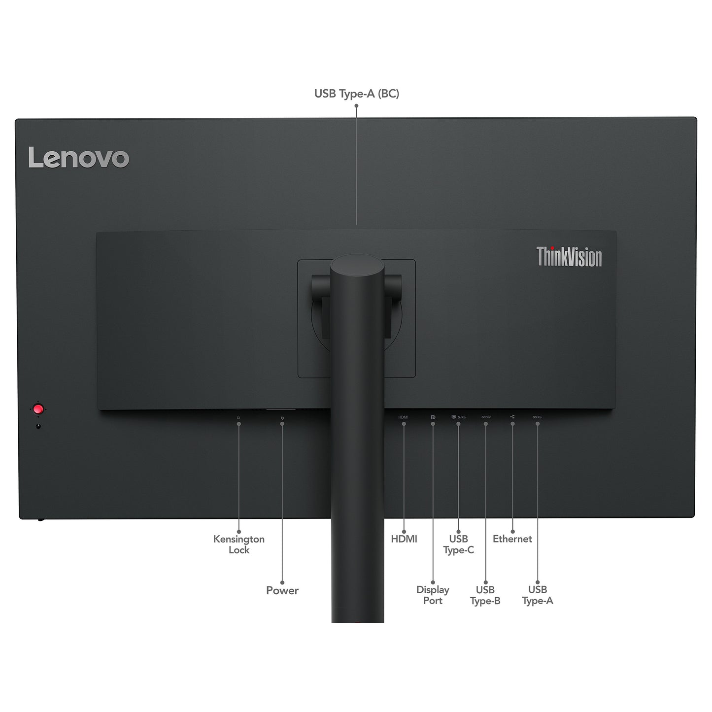 80cm/31,5" (3840x2160) Lenovo ThinkVision T32p-30 16:9 4K IPS 4ms 60Hz HDMI DP USB-C Pivot Black