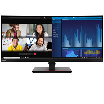 86,7cm/34" (3440x1440) Lenovo ThinkVision P34w-20 21:9 UWQHD IPS Curved 4ms 60Hz HDMI DP USB-C Speaker KVM Black