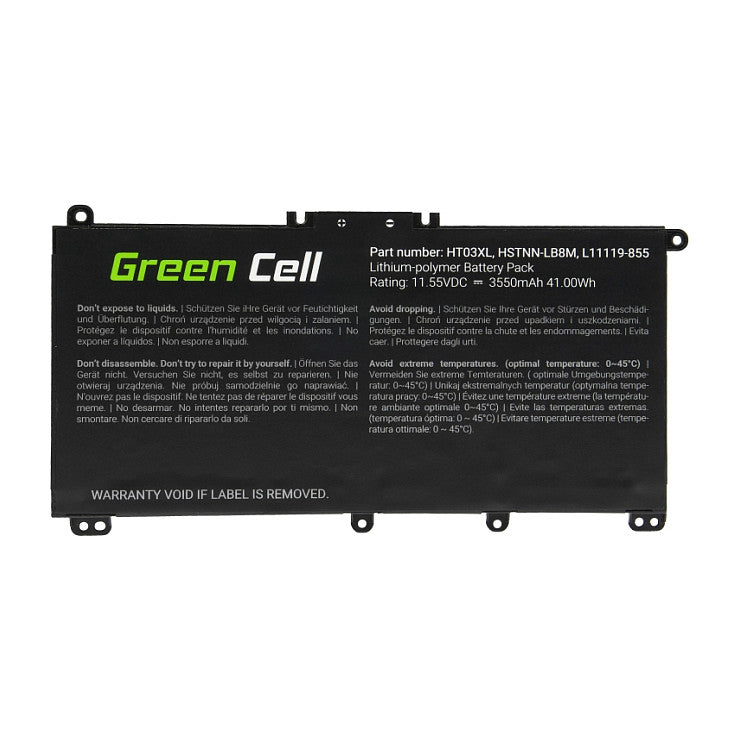 Green Cell Laptop Akku HT03XL L11119-855 für HP / 11.55V 3400mAh