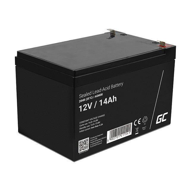 Green Cell Ersatzbatterie AGM08 12V/14Ah