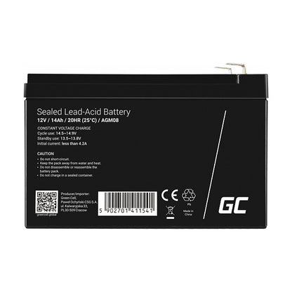 Green Cell Ersatzbatterie AGM08 12V/14Ah