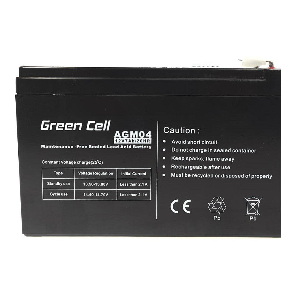 Green Cell Ersatzbatterie AGM04 12V/7Ah