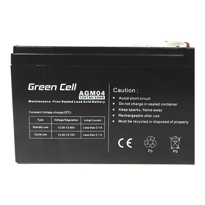 Green Cell Ersatzbatterie AGM04 12V/7Ah