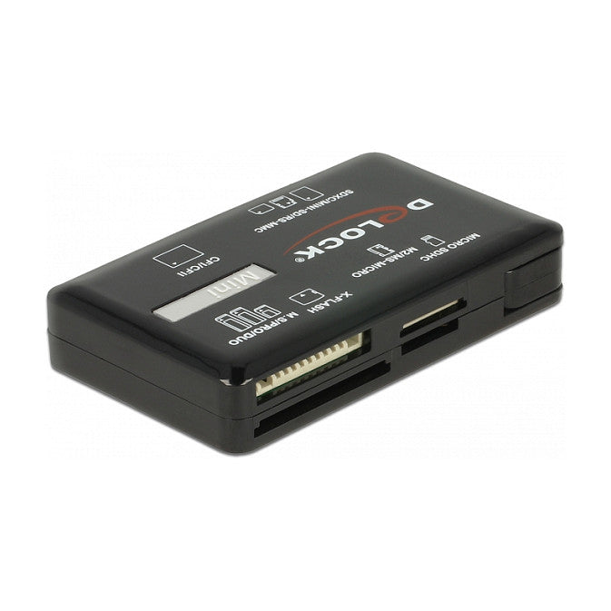 CardReader DeLock USB3.2 SD/microSD/SDHC/microSDHC/SDXC/microSDXC Black