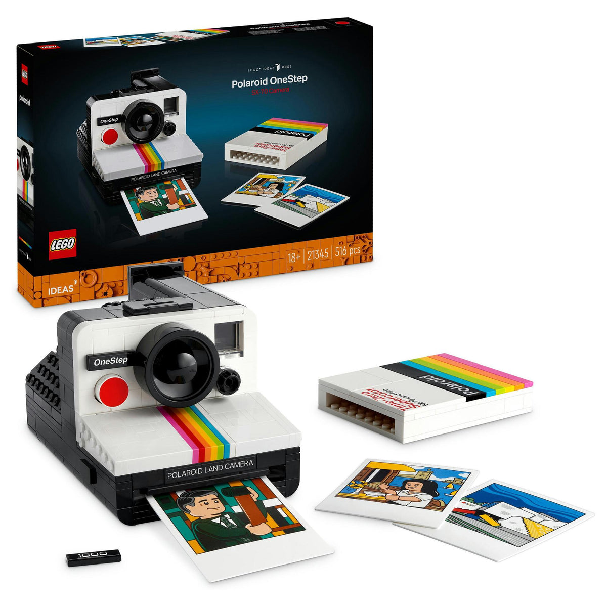 LEGO Ideas Polaroid OneStep SX-70 Sofortbildkamera 21345