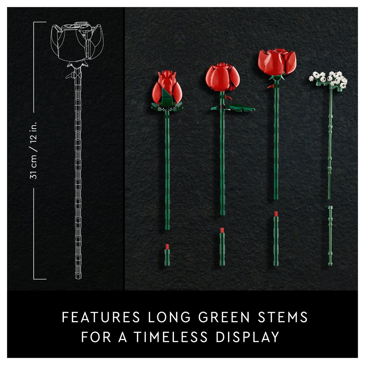 LEGO Icons Rosenstrauß 10328