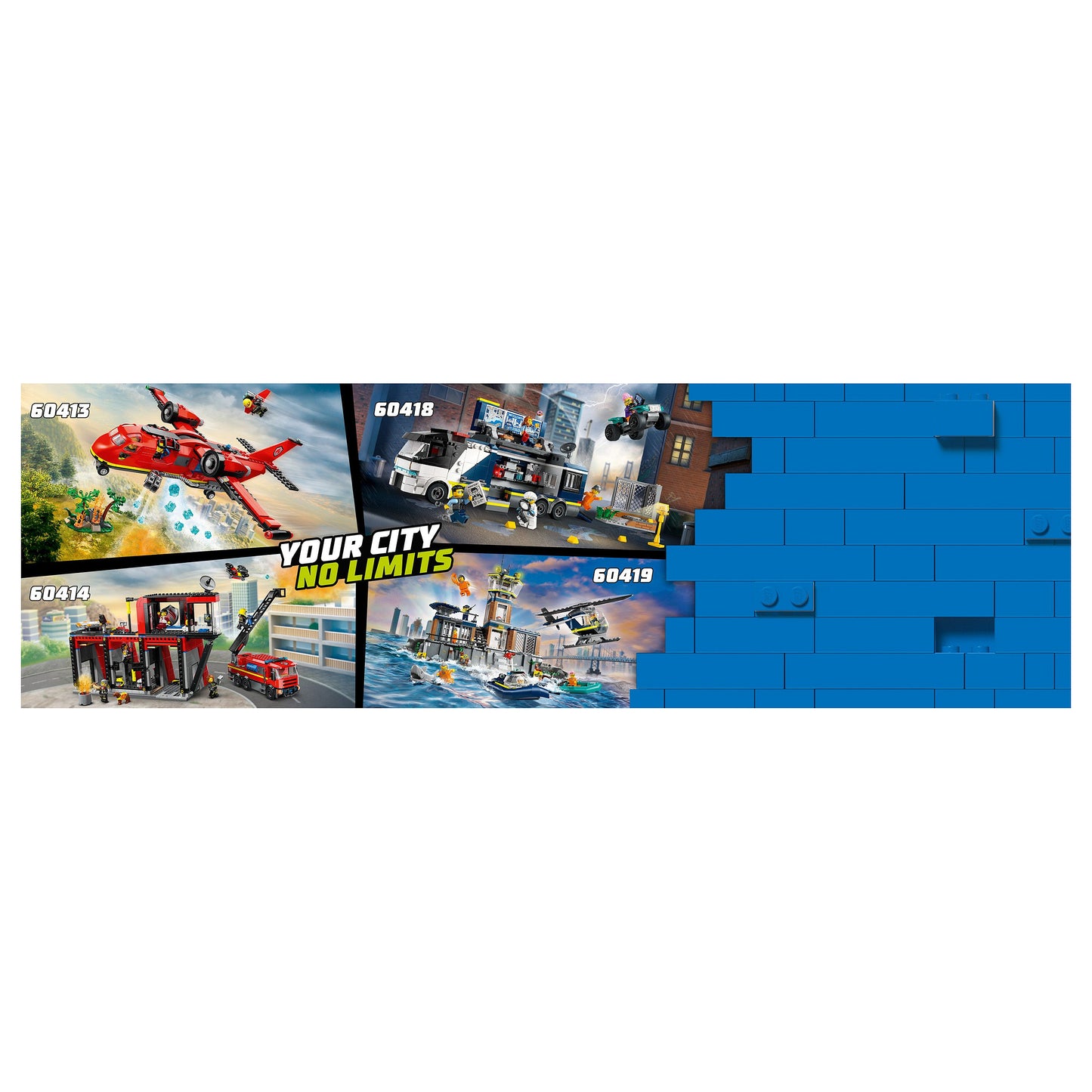 LEGO City Feuerwehrstation mit Drehleiterfahrzeug 60414