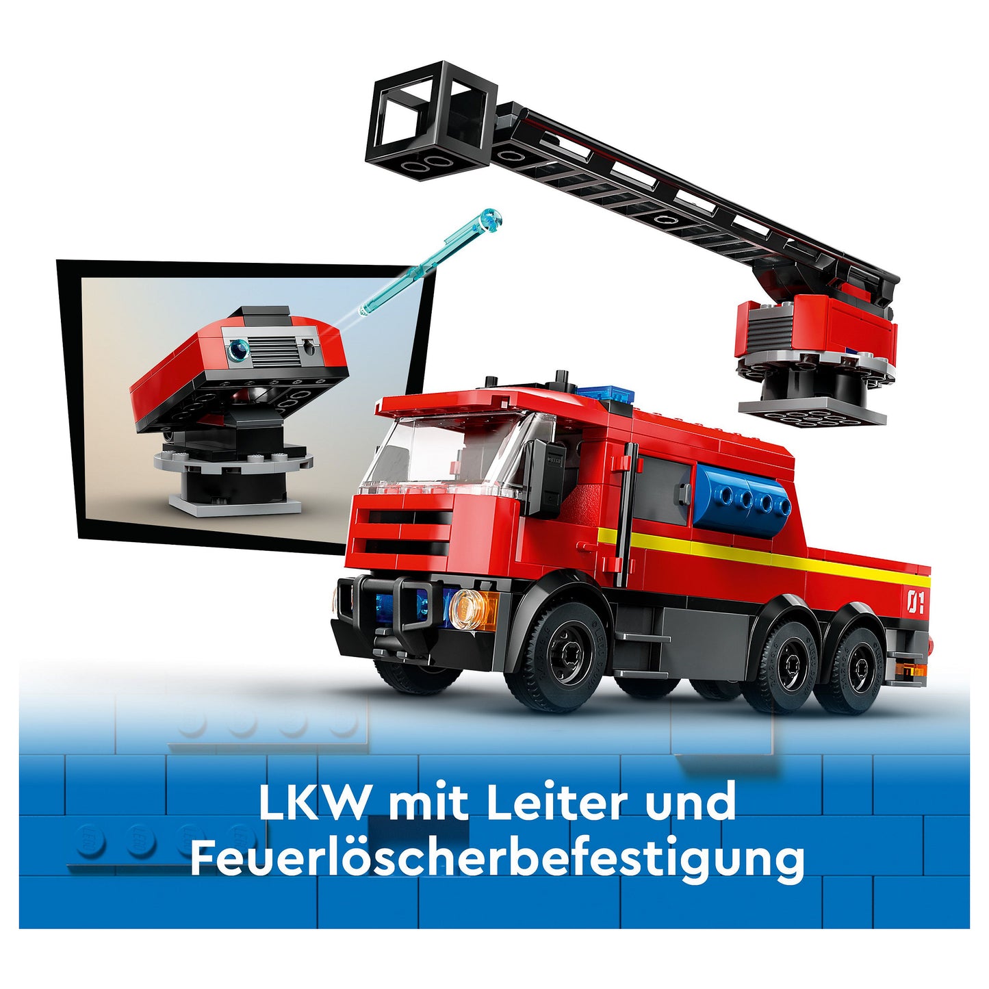 LEGO City Feuerwehrstation mit Drehleiterfahrzeug 60414