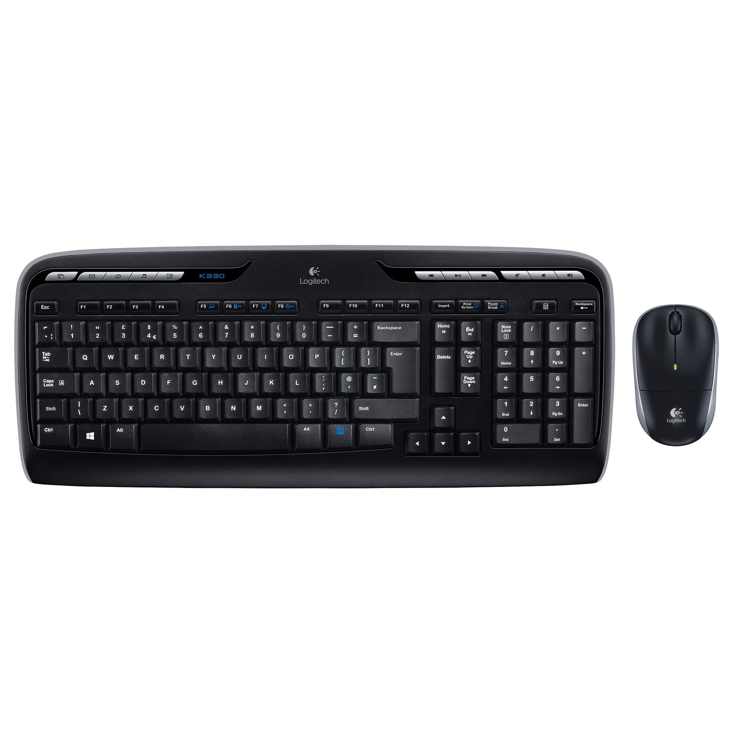 Logitech Desktop MK330 Wireless Black - US Layout