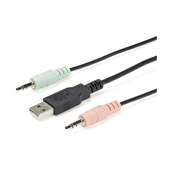 KVM Switch 2xKVM 2xDP-M 1xDP-W 2xUSB-M&W 4xAudio Ausgang Klinke 2xAudio Eingang Klinke StarTech Black