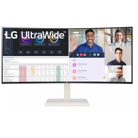 96,5cm/38" (3840x1600) LG 38WR85QC-W Gebogen Nano IPS WQHD+ 2x HDMI DP 1ms USB-C LS 144 Hz