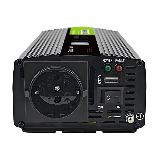 Green Cell KFZ Spannungswandler Power Inverter 12V > 230V 500W/1000W Display