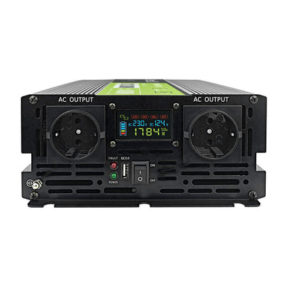 Green Cell KFZ Spannungswandler Power Inverter 12V > 230V 2000W/4000W Display