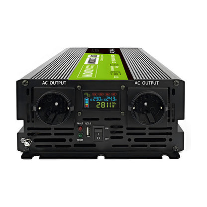 Green Cell KFZ Spannungswandler Power Inverter 24V > 230V 3000W/6000W Display