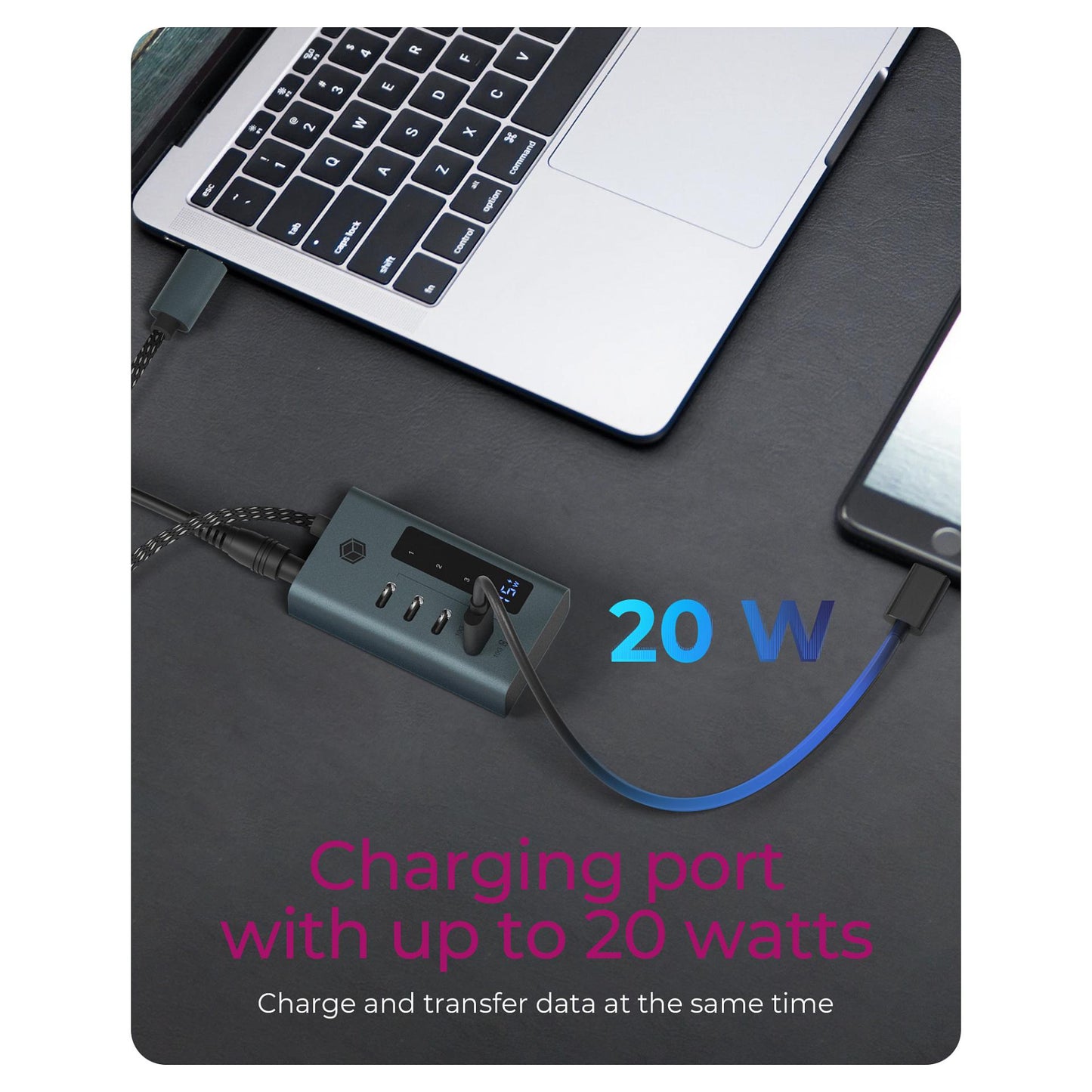 ICY BOX IB-HUB1454-C31 USB-C HUB 4-Port 4xUSB-C Display