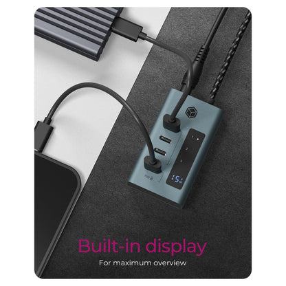 ICY BOX IB-HUB1454-C31 USB-C HUB 4-Port 4xUSB-C Display