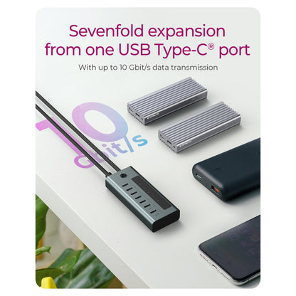 ICY BOX IB-HUB1457-C31 USB-C HUB 7-Port 7xUSB-C Display