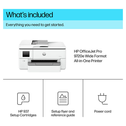 T HP OfficeJet Pro 9720e Tinte-Multifunktionsdrucker 3in1 HP+ A3 LAN WiFi ADF Duplex