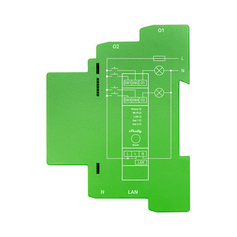Shelly Relais "Pro Dimmer 2PM" LED/Glühbirne WLAN LAN BT DIN-Rail