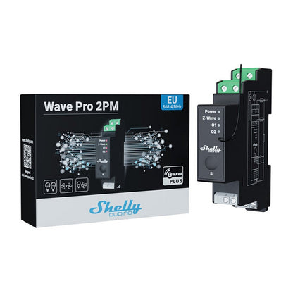 Shelly Relais "Wave Pro 2PM" max 25A Z-Wave DIN-Rail