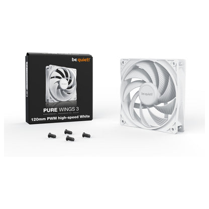 120mm be quiet! Pure Wings 3 PWM high-speed white